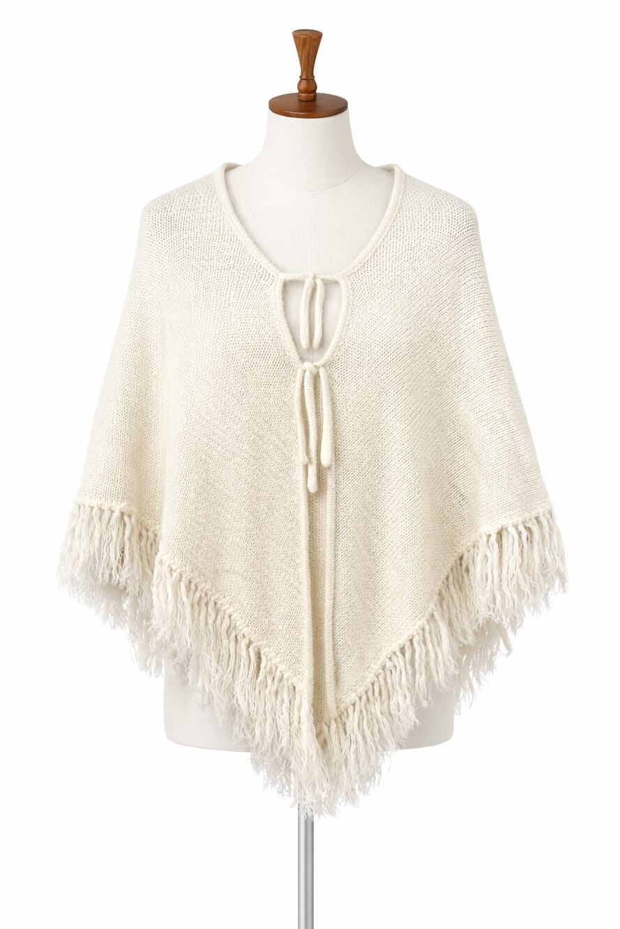 Bohemian Knitted Shawl Size S Womens Hippie Granola Prairie Cottagecore Prairie